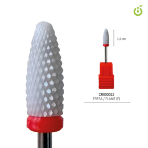 Fresa ceramica Flame Fino Rojo COLDROSE/CHERIMOYA