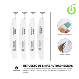 Repuesto Descartable para Lima Metálica x12 uds. Cherimoya