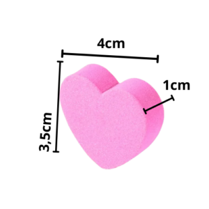 Mini Lima Sponge Corazón x10 uds.