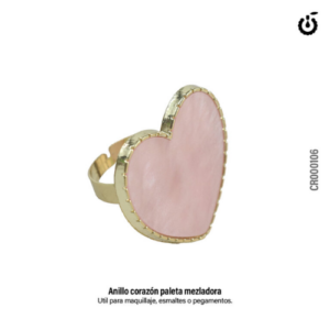 Anillo corazón paleta mezcladora Cherimoya