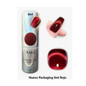 Esmalte Semipermanente p/ojo de Gato Rojo 01  8ml Navi