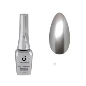 Esmalte Semipermanente Plateado Metalizado 10ml Cherimoya