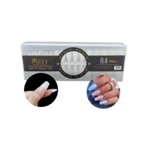 Tips Soft Gel Prelimadas Matte Coffin x300 Melly