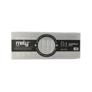 Tips Soft Gel Cuadrado Medio Transparentes x300 Mely