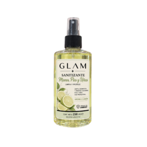 Sanitizante Aroma Limón 250ml GLAM Aprobado por ANMAT